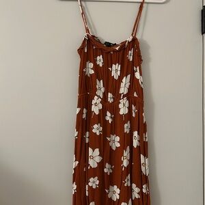 Forever 21 Rust Floral Dress